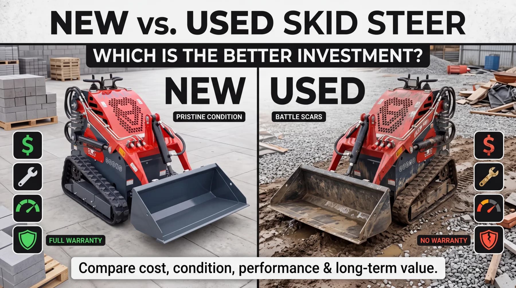 New vs. Used Skid Steer: Which Is the Better Investment?