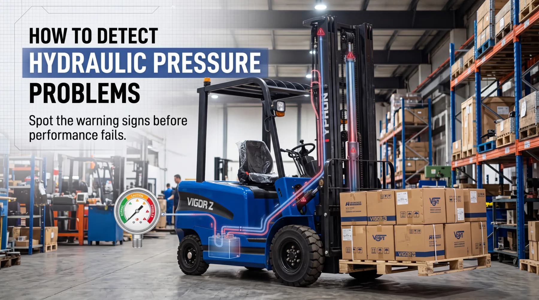 How to Detect Hydraulic Pressure Problems in Forklifts